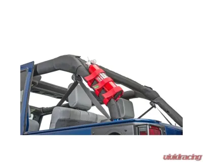 Quadratec Nylon Strap Large Fire Extinguisher Holder Red Jeep 1955-2021 - 14018 1209